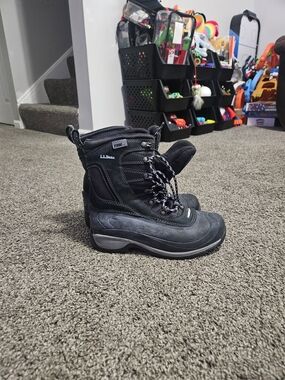 L.L.Bean Black Waterproof Winter Boots
